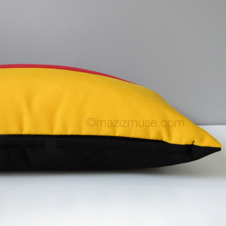 German Flag Pillow Cover Decorative Pillow Case Black Red Etsy