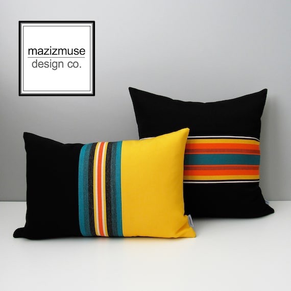 Yellow grey black throw pillows hotsell
