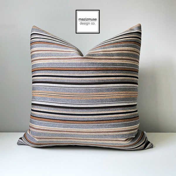 Grey Brown Pillow Etsy