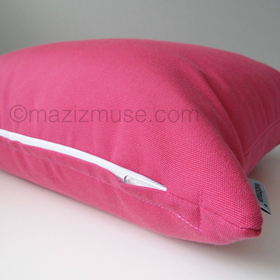 Hot Pink Outdoor Pillow Cover Decorative Pink Pillow Case Etsy