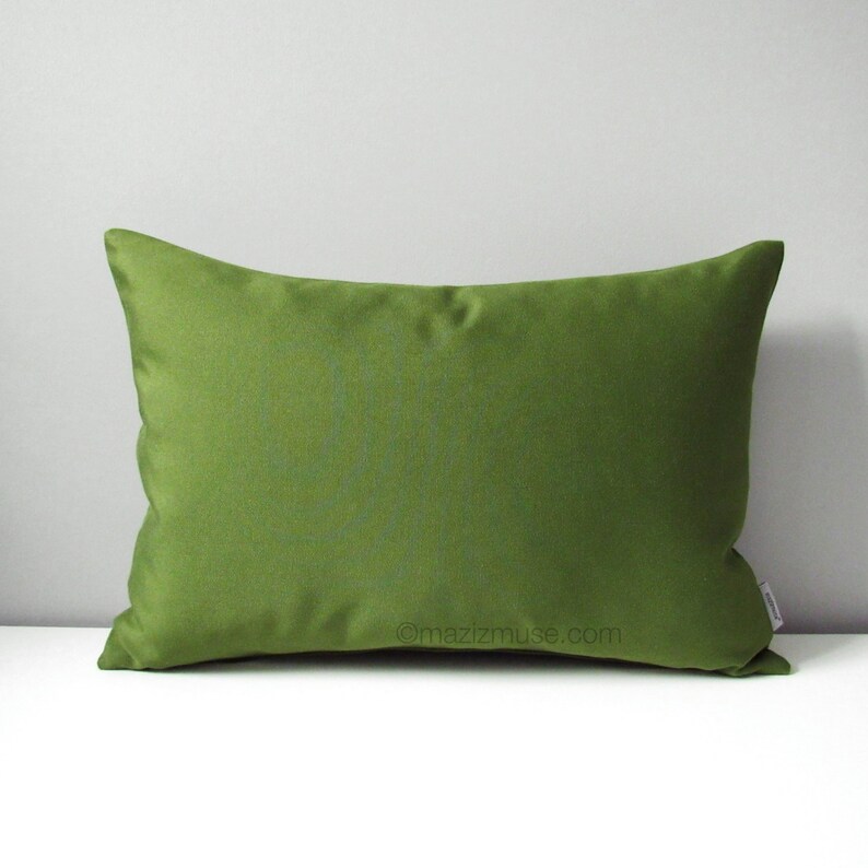 Olive Green Outdoor Pillow Cover Decorative Throw Pillow Etsy