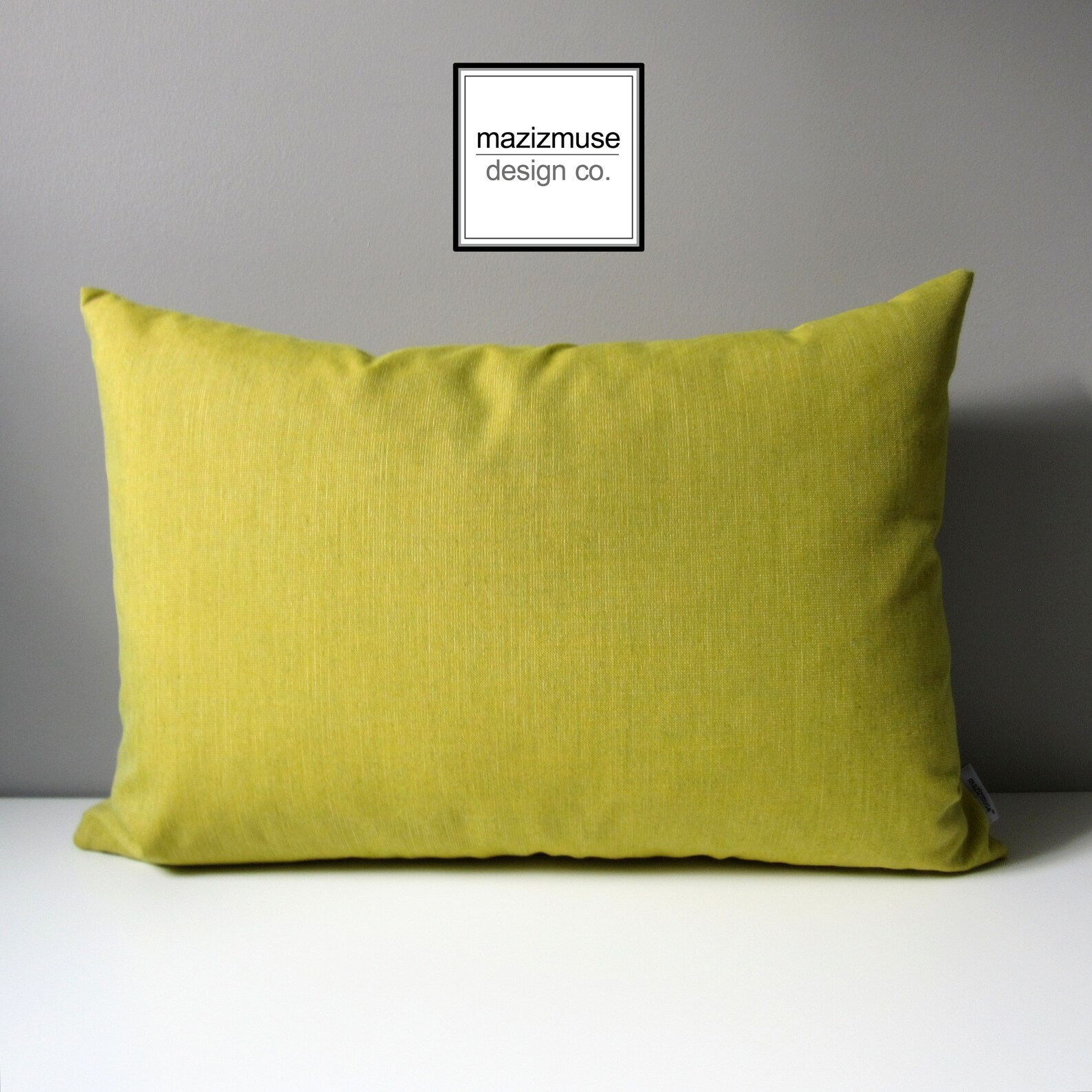 Decorative Acid Yellow & Black Outdoor Pillow Cover Geometric Etsy Canada