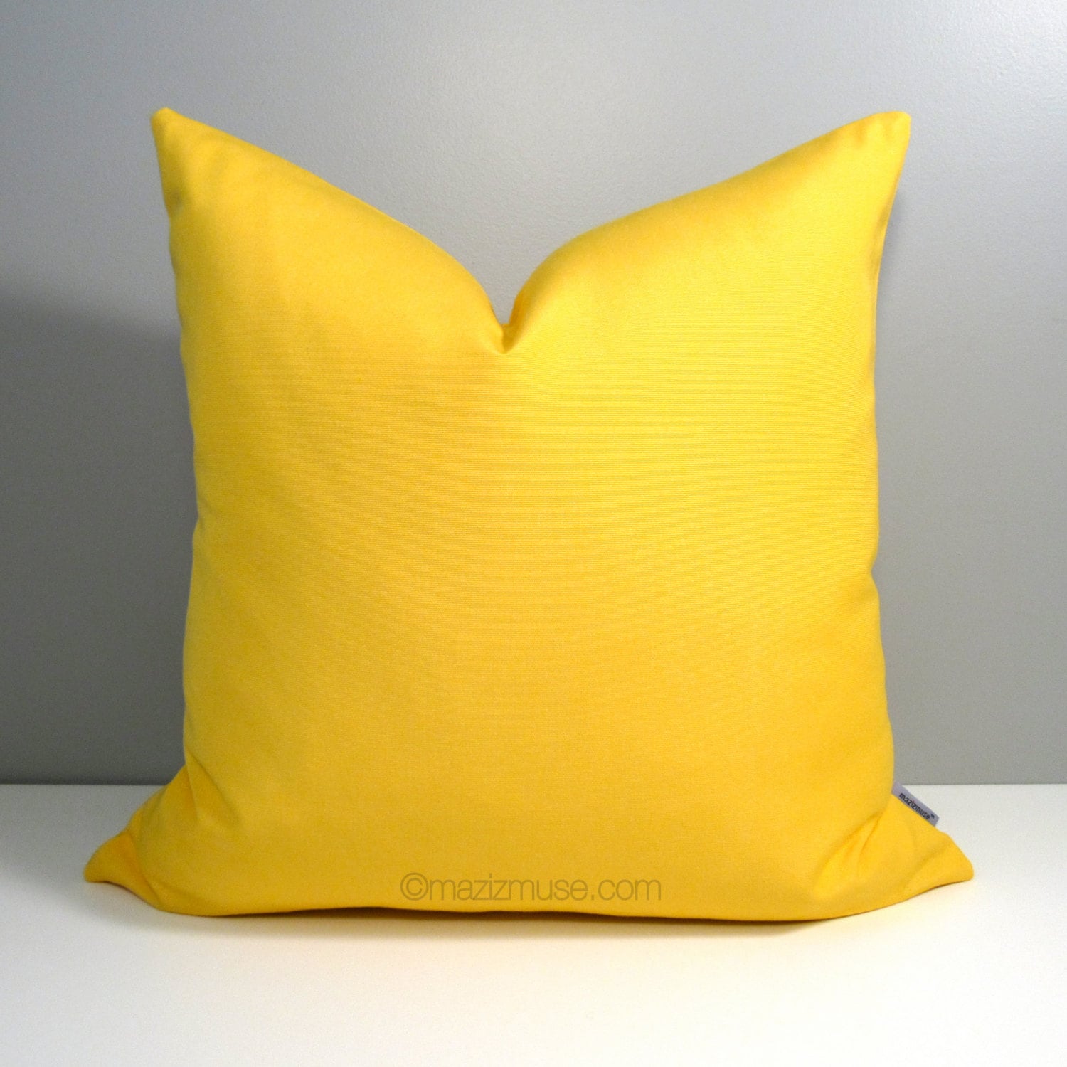 Yellow Outdoor Pillow Cover Decorative Yellow Pillow Case
