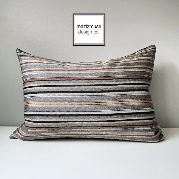 Grey Brown Pillow Etsy