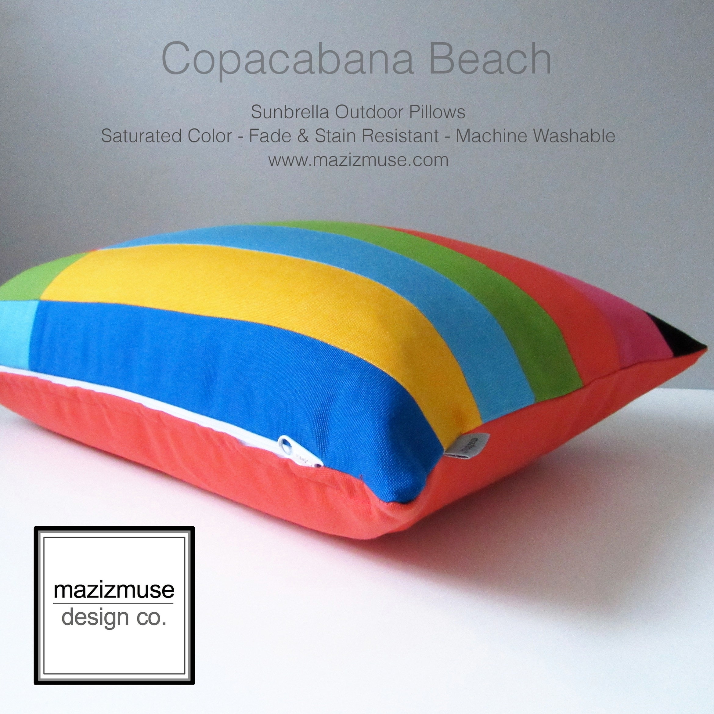 Multicolor Outdoor Pillow Cover Colorful Throw Pillow Cover Etsy Canada