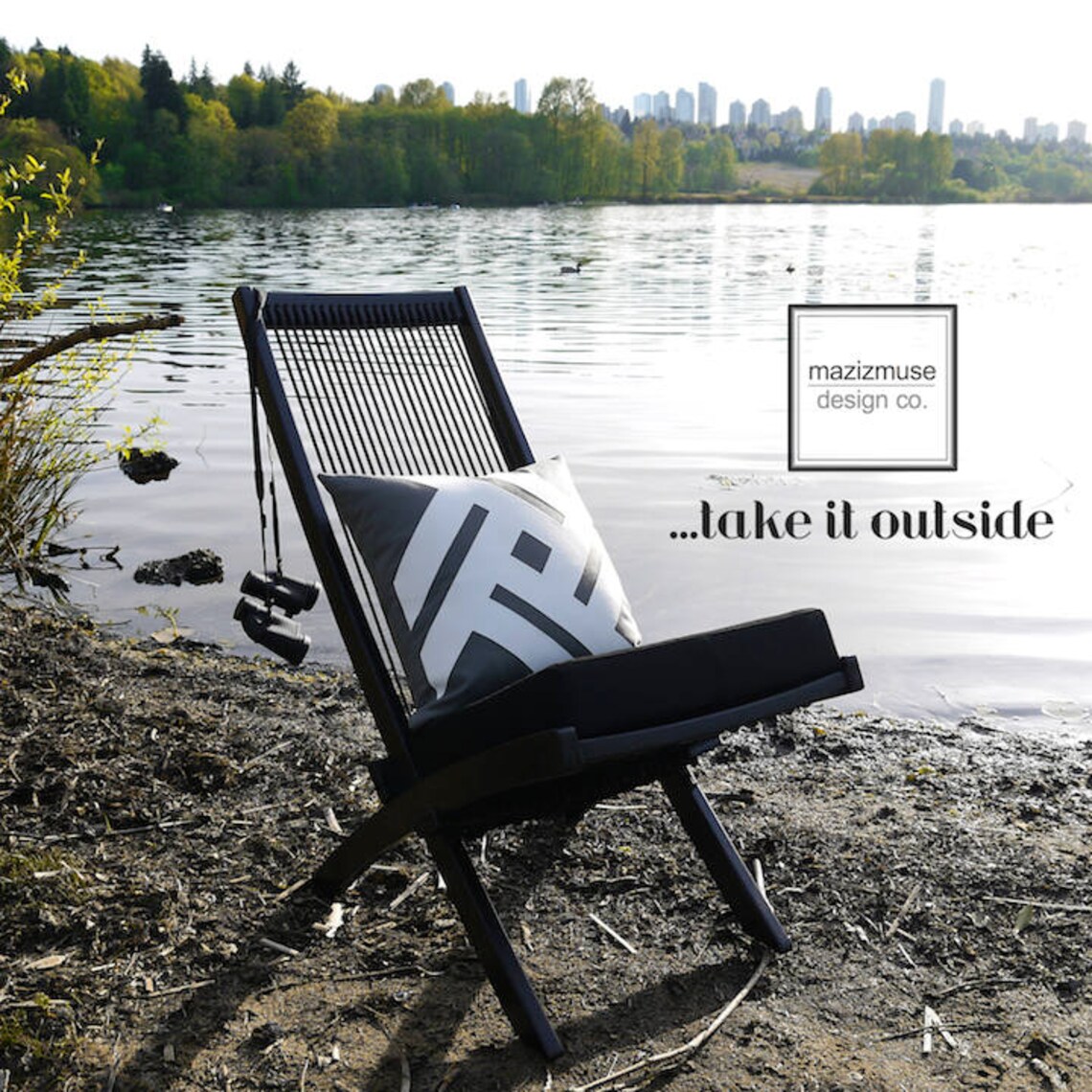 Decorative Grey & White Outdoor Pillow Cover Modern Sunbrella Etsy