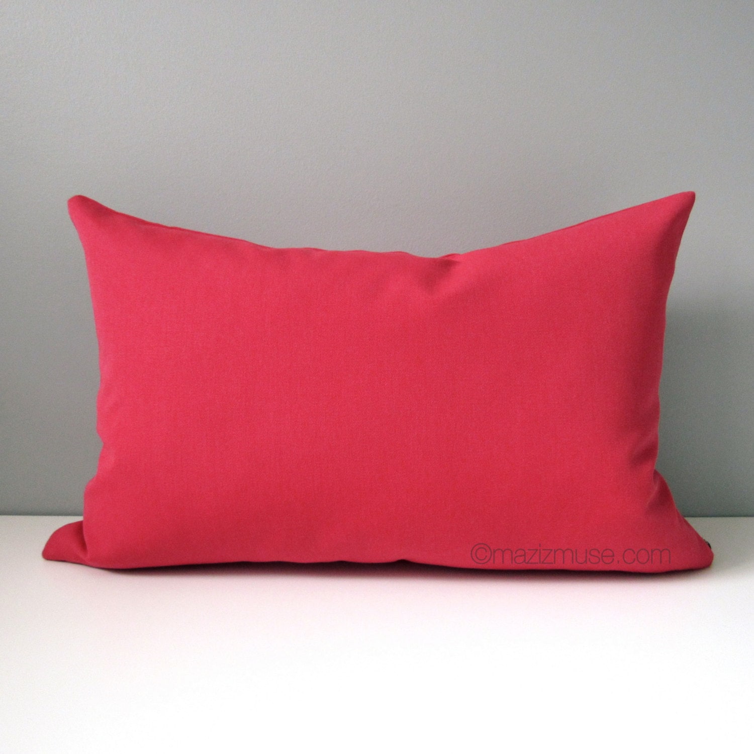 Raspberry Pink Pillow Cover Modern Outdoor Pillow Cover Etsy