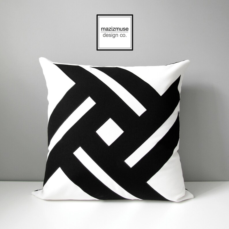 black and white sunbrella pillows