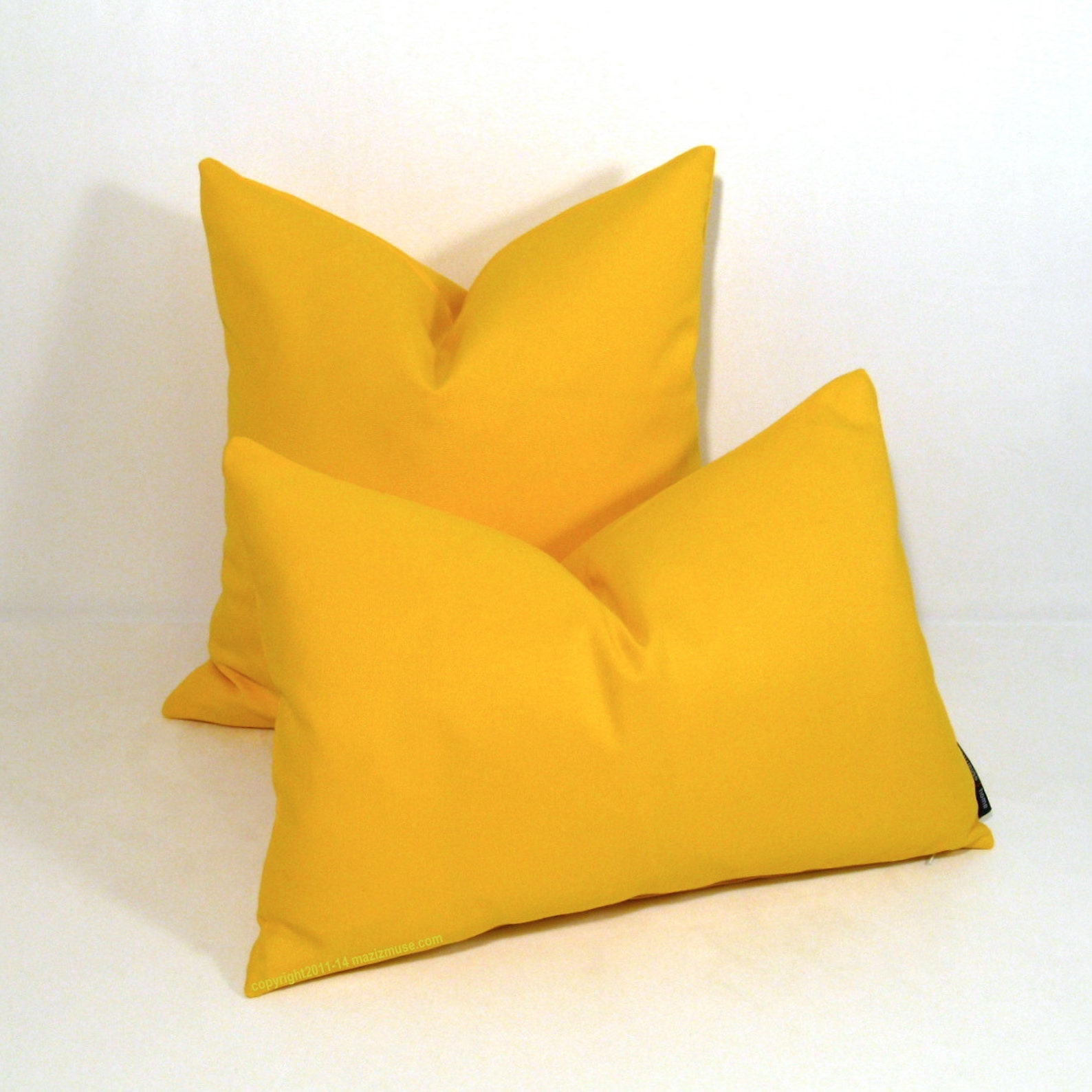 Yellow Outdoor Pillow Cover Modern Sunbrella Pillow Cover Etsy Canada