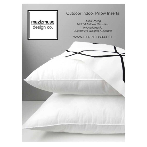 Poly Fill Insert 26 Inch Pillow Insert Outdoor Pillow Form Etsy