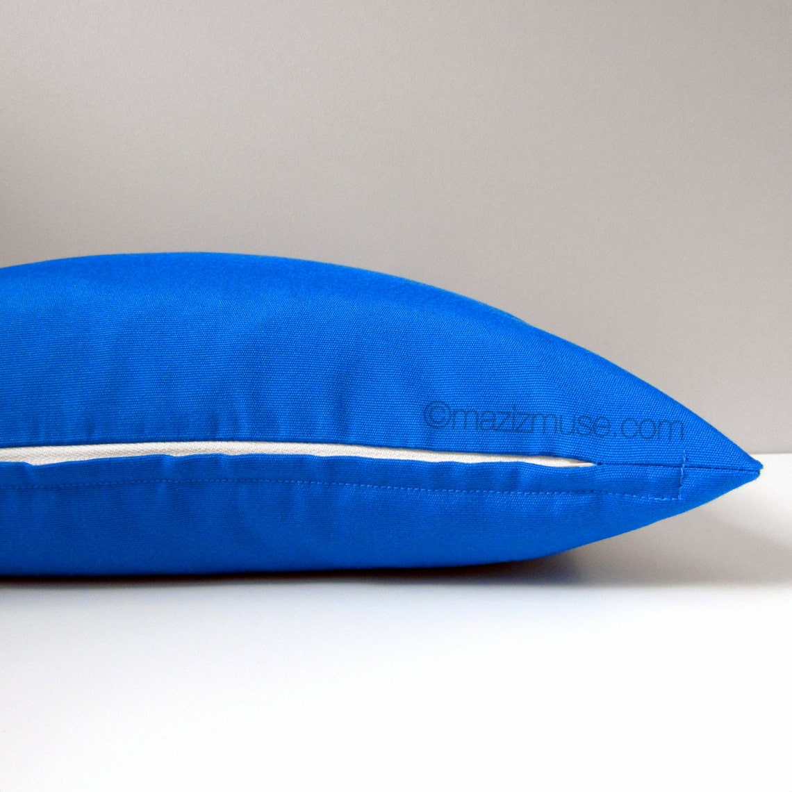 Cobalt Blue Outdoor Pillow Cover Decorative Pillow Case Etsy