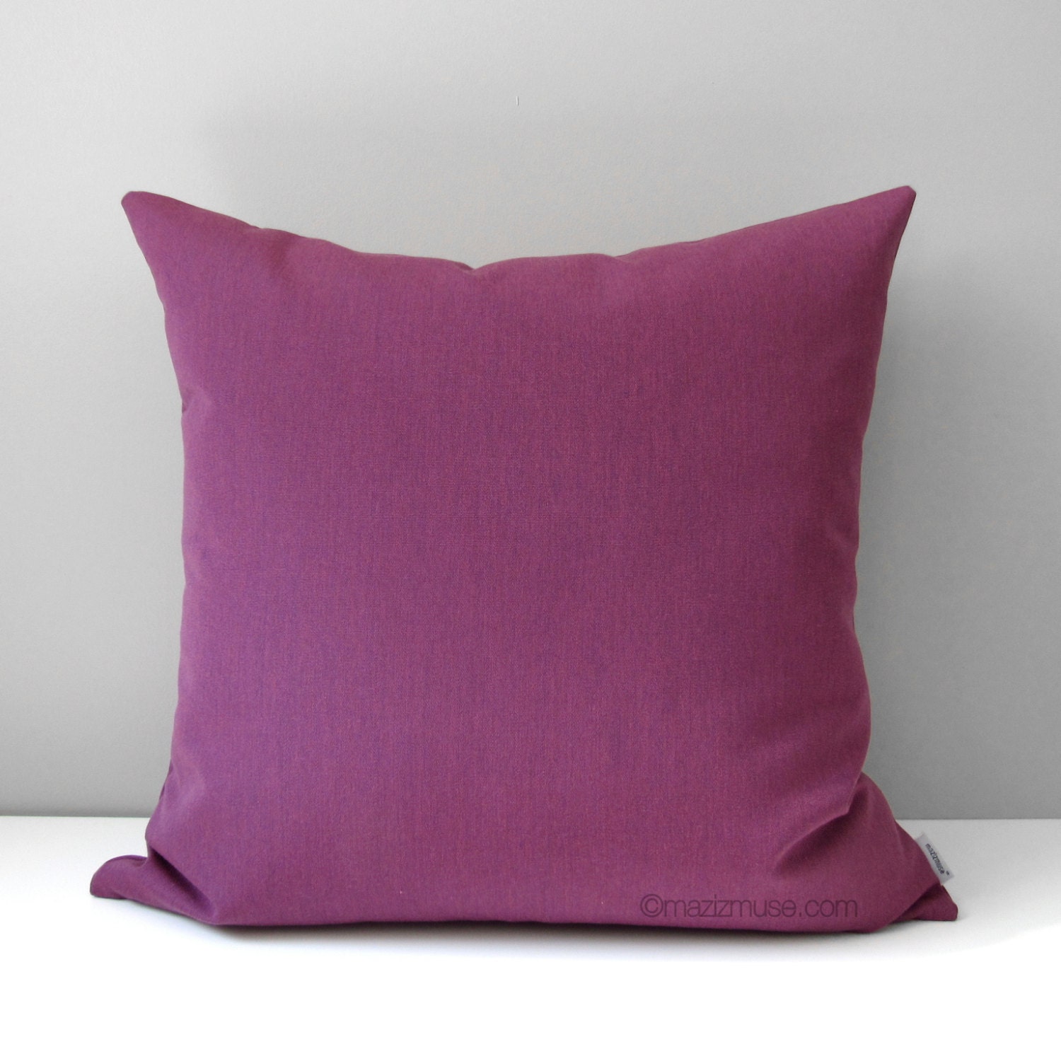 Plum Outdoor Pillow Cover Decorative Purple Pillow Case Etsy