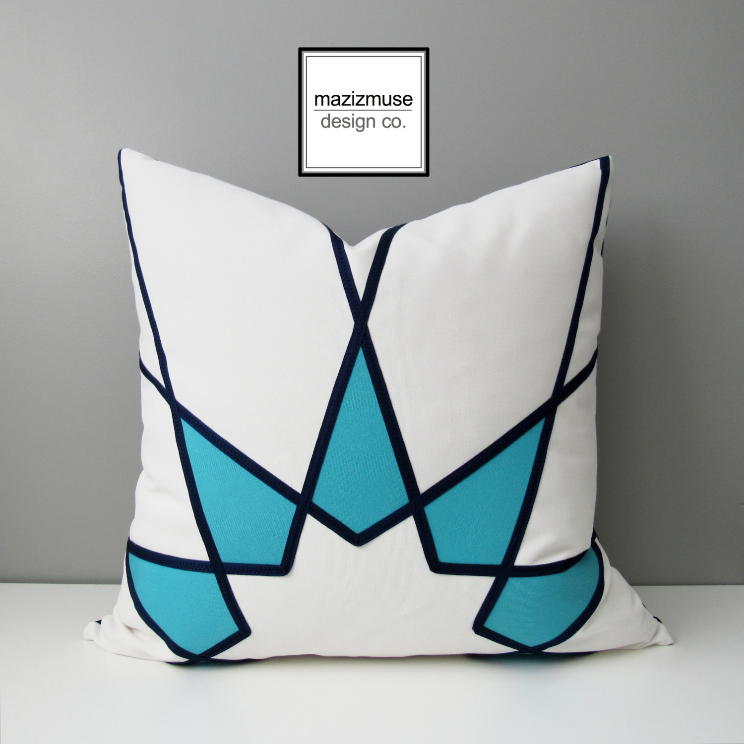 Decorative Red & Grey Outdoor Pillow Cover Geometric Pillow Etsy