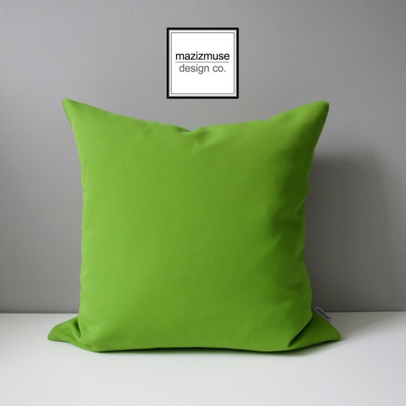 Decorative Green Outdoor Pillow Cover Modern solid outdoor pillow covers