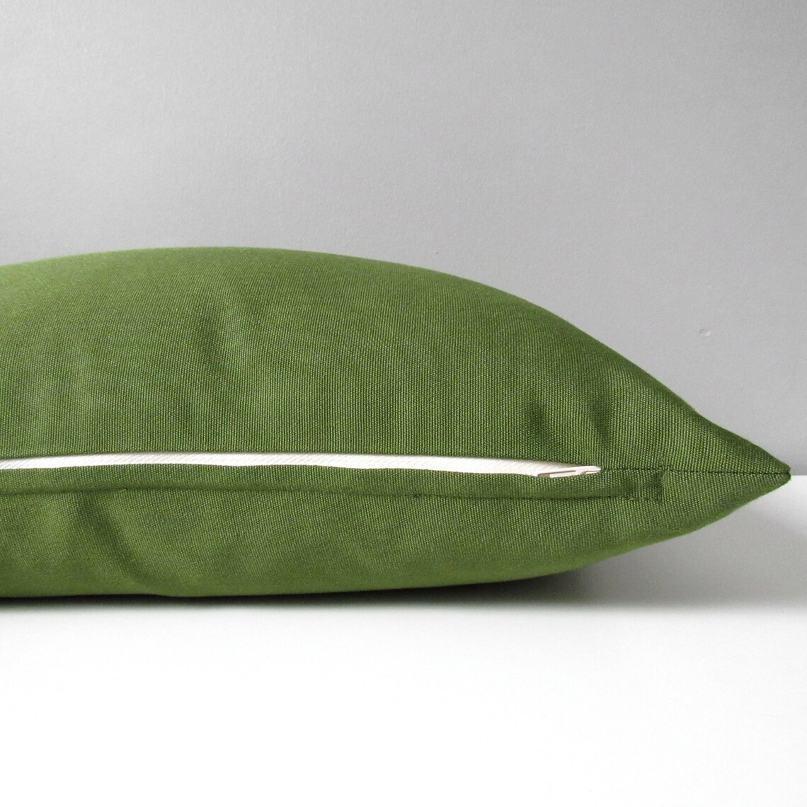 Olive Green Sunbrella Pillow Cover Decorative Outdoor Pillow Etsy