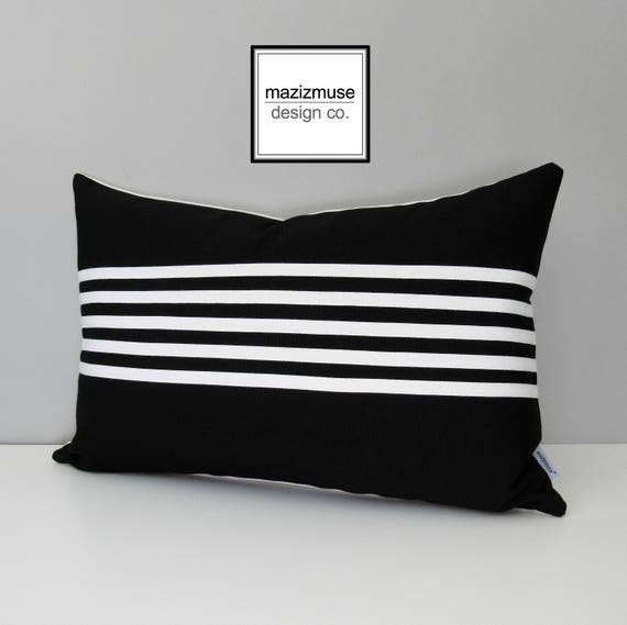 Black and top white sunbrella cushions
