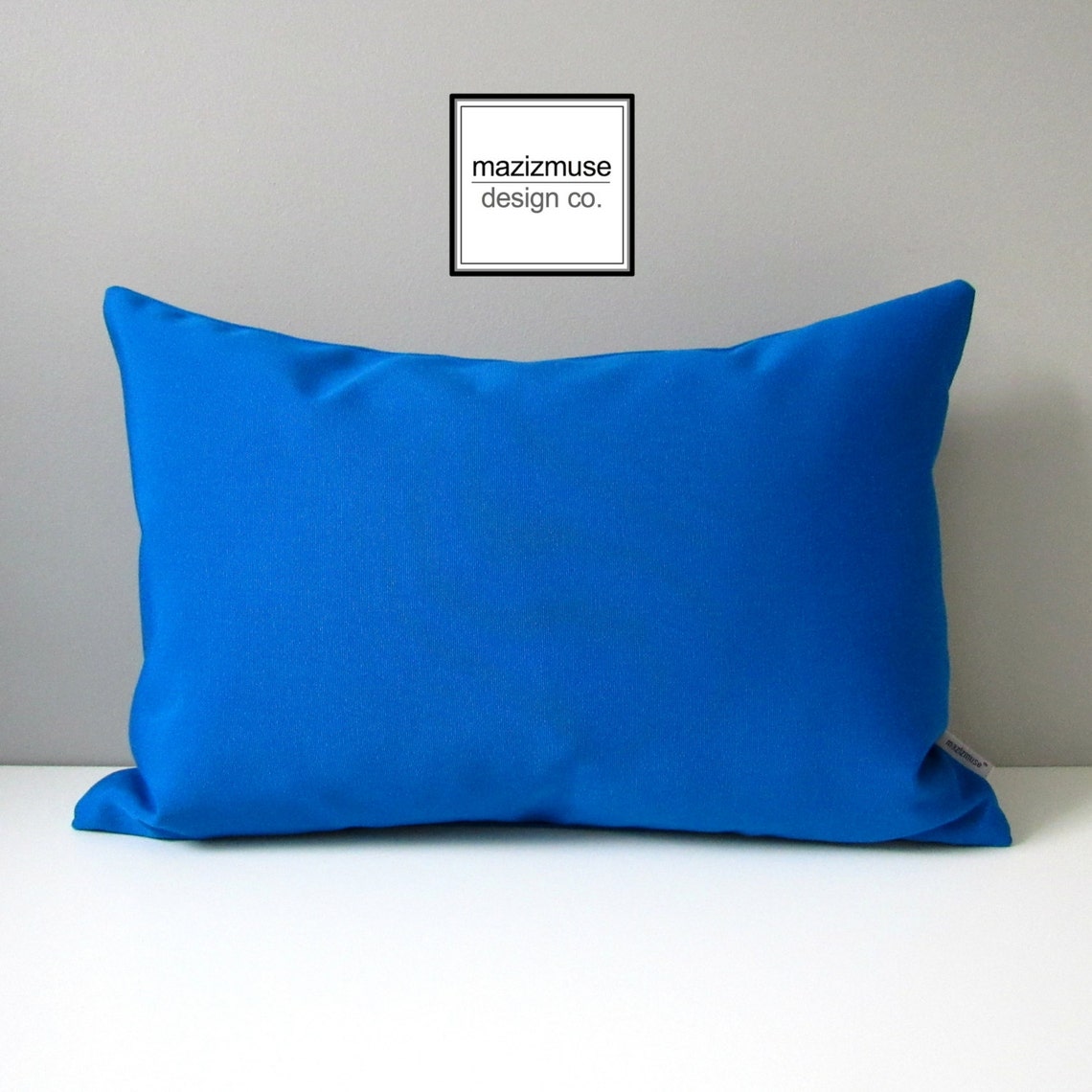 Cobalt Blue Outdoor Pillow Cover Decorative Pillow Case Etsy