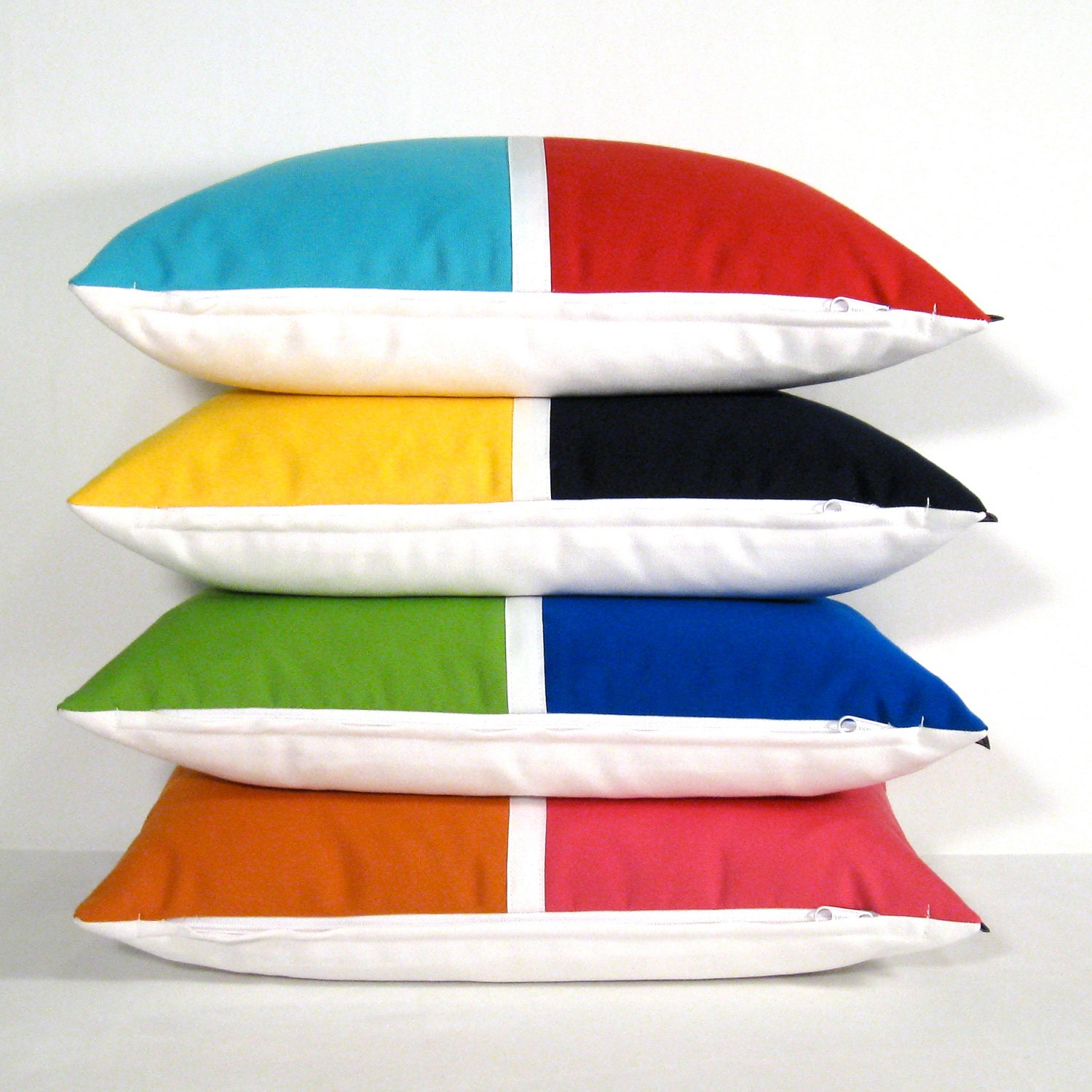 Cubierta de almohada exterior decorativa azul cobalto y | Etsy