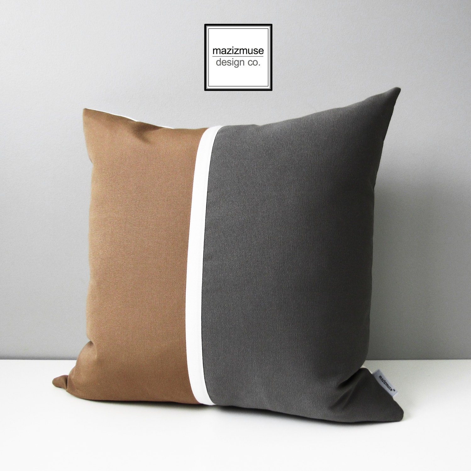 GREY MODERN INDUSTRIAL RUSTIC Throw Pillow by Magictrees & Bumblebees