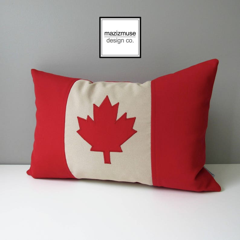 Canada Flag Pillow Cover Canadian Flag Pillow Cover Maple Etsy Canada