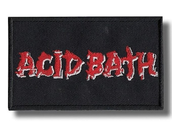 Säure Bad Gestickter Aufnäher Badge zum Aufbügeln Applikation 0eb681