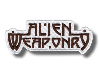 Parche con armamento alienígena, aplique bordado para planchar 72bb5d
