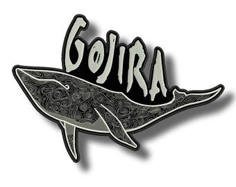 Gojira Whales Patch Badge Applique Embroidered Iron on 187814