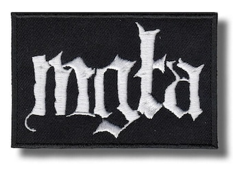 Mgla geborduurde patch badge opstrijkbare appliqué 6c153b