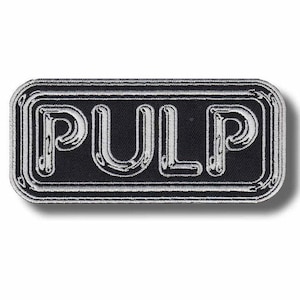 Broderad lapp med strykbar applikation i Pulp-stil 2e7fdb