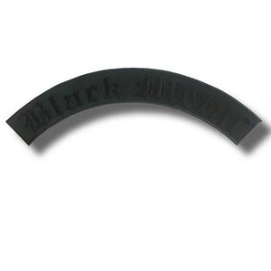 Black Metal Embroidered Patch Badge Iron on Applique d7886f