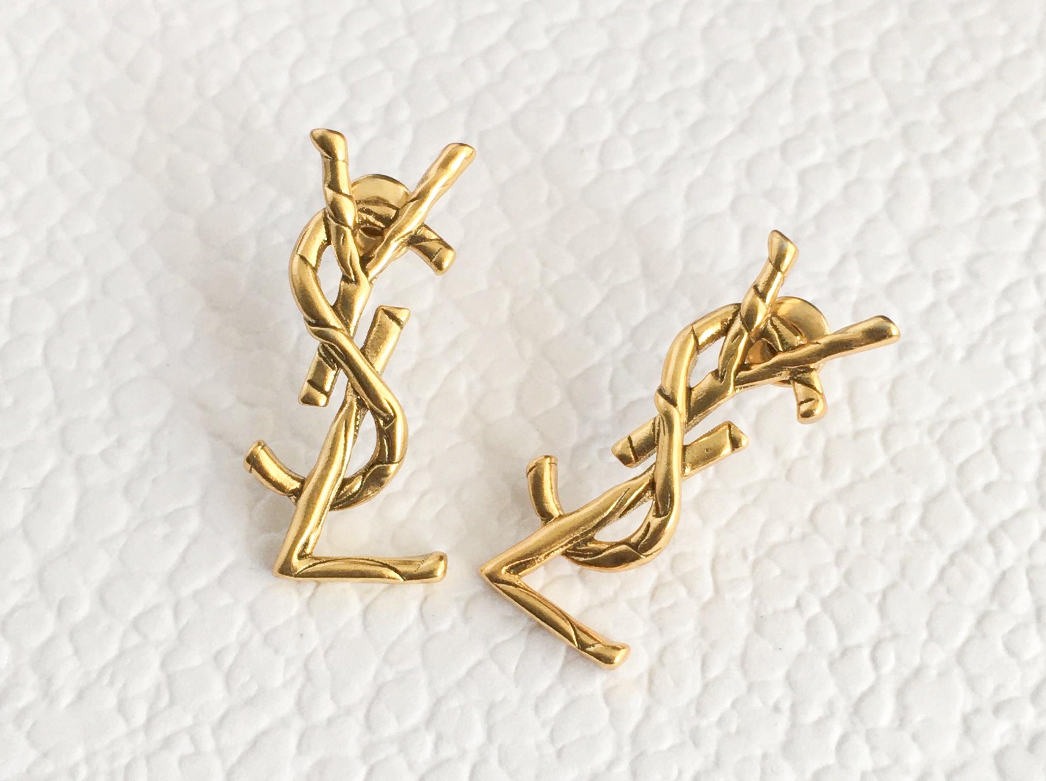 Earrings Fake Ysl Brooch Yves Saint Ysl Jewelry Replica Ysl