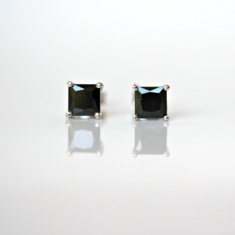 sterling silver black studs