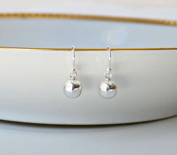 Rose & silver ball earrings Rose & silver ball earrings