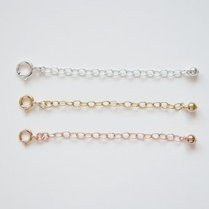 Extender chain, make your necklace adjustable, sterling silver necklace extender, gold chain extender, silver extender, gold extender