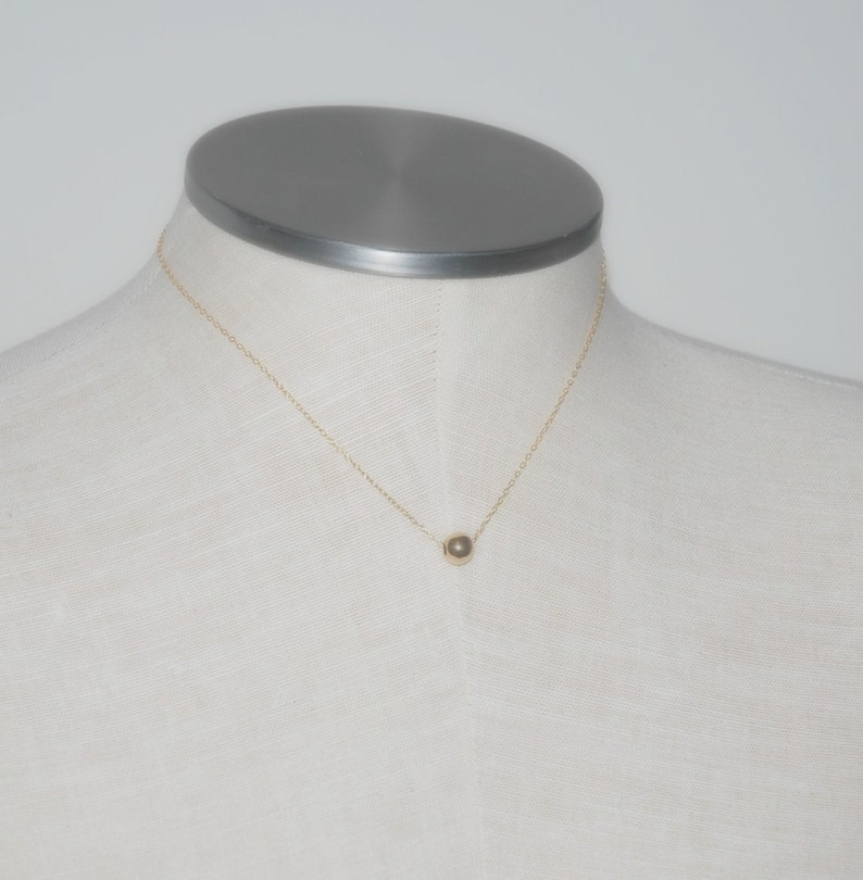 Gold Ball Necklace 8mm Ball Pendant Necklace Gold Pendant Etsy Canada