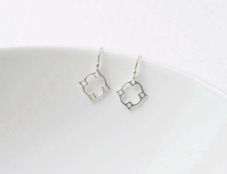 star sterling silver earrings simple delicate Mosha moroccan Diamond earrings nimbus dainty earrings tiny geometric gold earrings