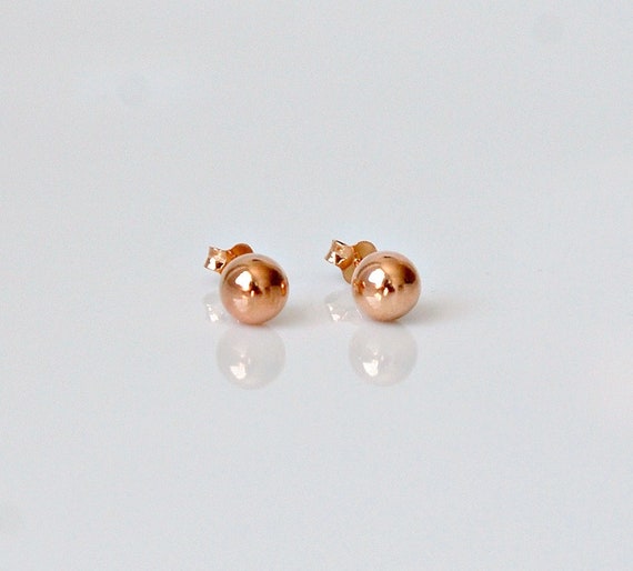 Rose & silver ball earrings Rose & silver ball earrings