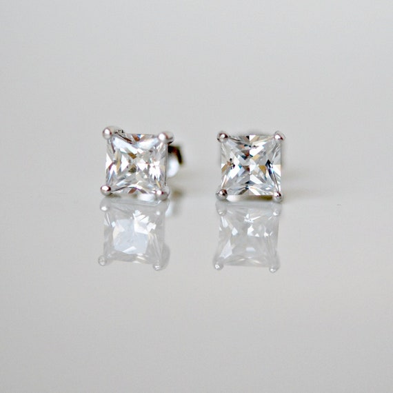 Sterling silver CZ earrings Sterling silver CZ earrings