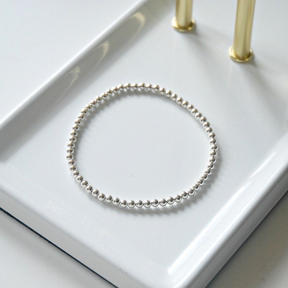 Sterling silver ball bracelet