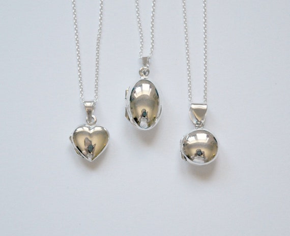 Sterling silver engravable locket