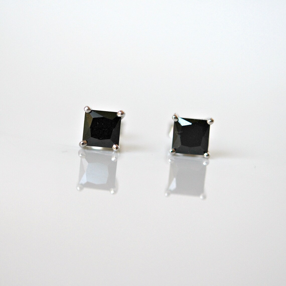sterling silver black studs