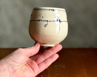 Sing Yunomi Tumbler Bird on a Wire Cup