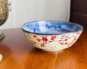 Cherry Blossom and Blue Footed Bowl Sakura