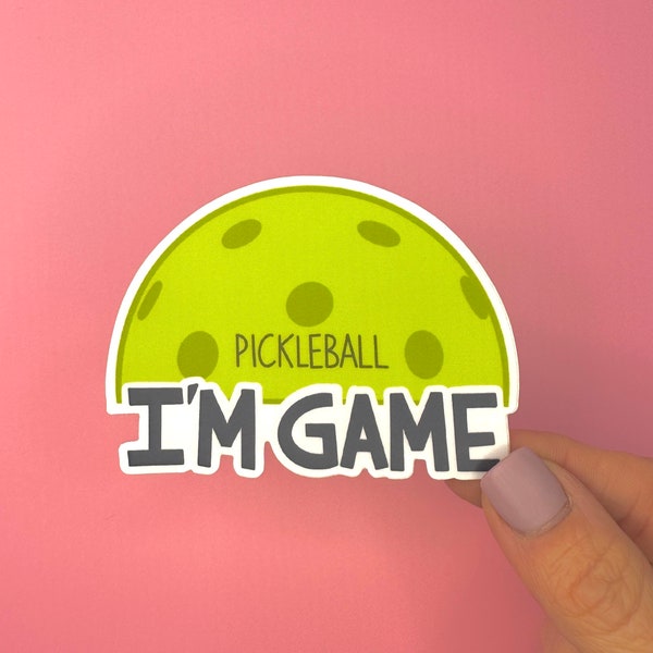 Pickleball Vinyl Sticker | Pickleball Player Sticker Gift | Pickleballer | Pickleball Lover Sticker