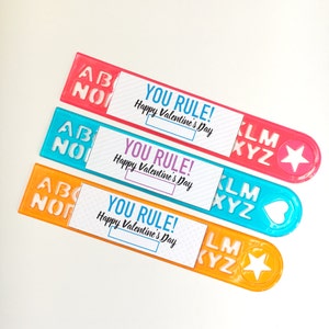 You Rule Ruler Printable Valentine DIY Kids Valentine Classroom School Valentine Cute Ruler image 5