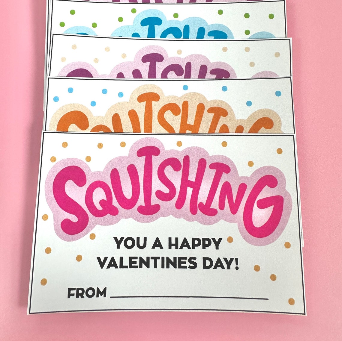 Squishy Kawaii Mochi Toy Printable Valentine Kids School Etsy