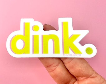 Pickleball Dink Vinyl Sticker Decal, Pickleball Sticker, Pickleball Player