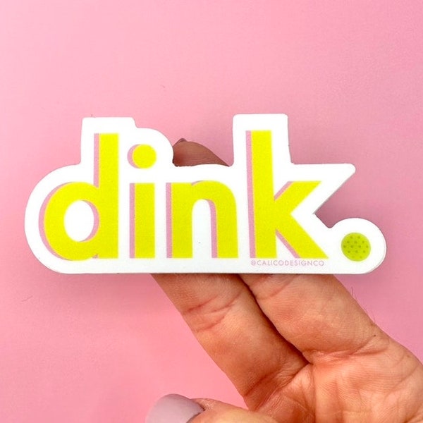 Pickleball Dink Vinyl Sticker Decal, Pickleball Sticker, Pickleball Player