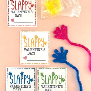 Sticky Hand Funny Printable Valentine Slappy Valentines Day Kids School Classroom Teacher Valentine image 8