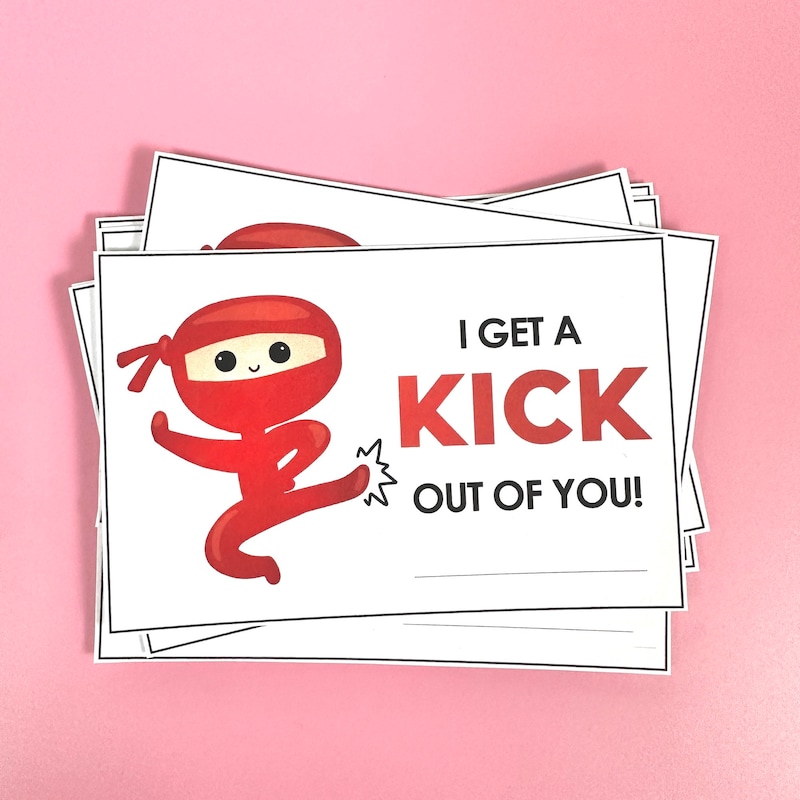 Karate Valentines - Etsy